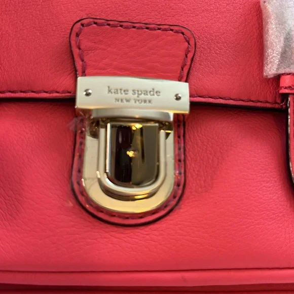 New- Lola Avenue “Lia” Kate Spade bright color Satchel with Gold-Tone Accents - Picture 4 of 17